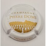 Plaque de muselet capsule de champagne pierre domi blanche et dor�e tbe
