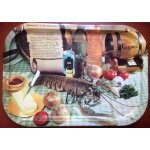 Plateau publicitaire guilbaud fr�res avec recette du homard a l'armoricaine