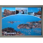 Ploumanac'h (22) la c�te de granit rose - le rocher du squ�wel - la crique de saint guirec - le phare ...