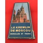 Pochette 18 cartes postales le kremlin de moscou murailles et tours - 1978 - couleur 9x21 cm