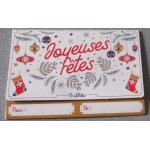 Pochette cadeau illiko - ftes de fin d'anne 2018 - modle joyeuses ftes - fond blanc avec jolis dcors ...