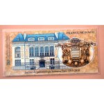 Pochette emission commune france - monaco avec timbres  abb� breuil - prince albert ier  de 2010 (sous ...