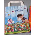 Pochette papier diddl avec 2 anses de papier blanc double - fond bleu - diddlina et galupy - 18x23x8cm ...
