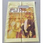 Pochette plastique avec reproduction de l'illustration d'alfred mucha flirt pour les biscuits lefevre ...