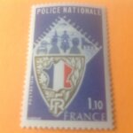 Police nationale assistance protection 1, 10 postes france 1976