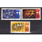 Pologne 1970 : archet / coureurs a pied / course nationale - série entière de 3 timbres oblitérés Pologne 1970 : archet / coureurs a pied / course nationale - série entière de 3 timbres oblitérés