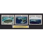 Polynsie franaise. 1982. iles. motu, atoll de tupai, gambier. y & t 186 a 188