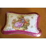 Porcelaine de limoges - peint a la main - anne 50 / 60