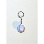 Porte cles balle de baseball en metal