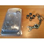 Porte clé , clef , clefs et bouchons de valves jeep chromé Porte clé , clef , clefs et bouchons de valves jeep chromé