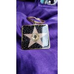 Porte cl�s hollywood california 4. 5 x 4. 1cm m�tal et plastique avec une etoile du walk of fame 25 grammes ...