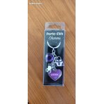 Porte clefs charms coeur ours sac  ; emma ; edition du tonnerre neuf