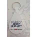 Porte clef jeton de caddie toulouse terre de rugby Porte clef jeton de caddie toulouse terre de rugby