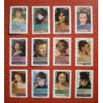 Portraits de femmes dans la peinture - art - tableaux - série complète de 12 timbres oblitérés - france ... Portraits de femmes dans la peinture - art - tableaux - série complète de 12 timbres oblitérés - france ...