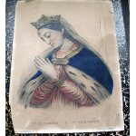 Portrait de ste elisabeth . reine de hongrie. par becquet