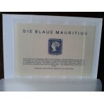 Post office  bleu reproduction 40me anniversaire lindner falzlos