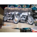 Poster triton t140 et norton 750 gus kuhn