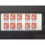 Premier carnet de timbres en euro