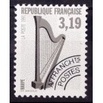 Pr�oblit�r� instruments de musique - harpe 3, 19 (impeccable n 220) neuf * * luxe (= sans trace de charni�re) ...