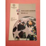 Psg programme du match psg / milan ac demi - finale aller du 5 / 04 / 1995 champions league