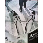 (pub) publicite ancienne (avril 1963) pour la collection printemps 1963 des chaussures   andre   (photo ...
