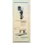 (pub) publicit� ancienne (avril 1963) pour la machine a coudre electrique a navette fus�e   omnia   de ...