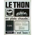 (pub) publicit� ancienne (mars 1963) de la f�d�ration nationale des conserveurs de poisson, pour les ...