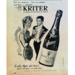 (pub) publicit� ancienne (mars 1963) pour le vin mousseux   kriter   (g kriter & cie n�gociant a beaune) ...