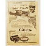 Publcit ancienne (septembre 1957) pour les lames de rasoir gillette et son ecrin - publicit faite avec ...