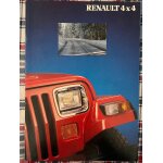 Catalogue publicitaire renault 4x4 1990