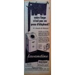 Publicite ancienne (avril 1956) pour les machines a laver   lavandine de diener  , 125 bld haussmann ...