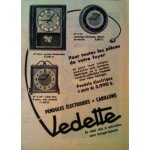 Publicite ancienne (avril 1957) pour les horloges, pendules et carillons   vedette