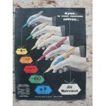 Publicit ancienne (dcembre 1959) pour la collection de stylos   jif waterman