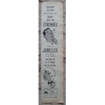 Publicité ancienne (décembre 1959) pour les jumelles françaises de plein air ou de théâtre Publicité ancienne (décembre 1959) pour les jumelles françaises de plein air ou de théâtre