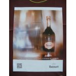 Publicit ancienne (dcembre 2013) pour le champagne ros ruinart