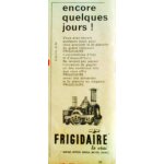 Publicit ancienne issue de la revue mickey de novembre 1960 pour la marque   frigidaire   et sa collection ...