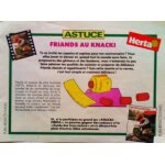 Publicit ancienne issue de la revue mickey de novembre 1989 pour les knacki herta  avec une recette ...