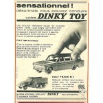 Publicit ancienne issue d'une revue mickey d'octobre 1960 pour les miniatures   fiat 1800 familiale ...