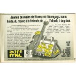 Publicit� ancienne issue de la revue  spirou  de juin 1974 pour une offre de la sncf ou union internationale ...