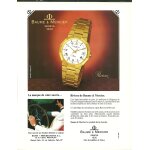 Publicit ancienne (janvier 1989) pour la montre riviera de beaume et (&) mercier