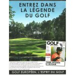 Publicit� ancienne (janvier 1989) pour la revue golf europeen avec tiger woods sur la page de garde