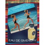 Publicit ancienne (juillet 1980) pour le parfum fminin  eau de givenchy  (publicit m. b. c)
