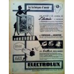 Publicite ancienne (juin 1957) pour l' electro - menager   electrolux