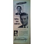Publicite ancienne (juin 1958) pour la brillantine   brilline de stral