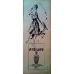 Publicite ancienne (juin 1960) pour le parfum de toilette   antilope   de   weil  , paris