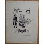 Publicite ancienne (juin 1960) sous forme de rebus, pour le soda   pschitt