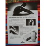 Publicit ancienne (juin 1980) pour le  lady braun elgance  rasoir electrique pour femme