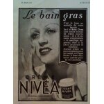 Publicite ancienne (mai 1937) pour le creme   nivea   et son bain gras aux extraits de lanoline