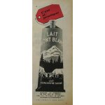 Publicite ancienne (mai 1957) pour le lait concentre sucre   mont blanc