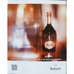Publicit� ancienne (novembre 2013) pour le champagne brut ros� ruinart
